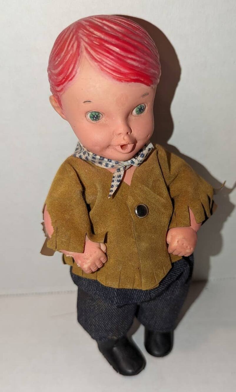 Vintage 1972 8" General Mills Sippin Sam Doll Hong Kong